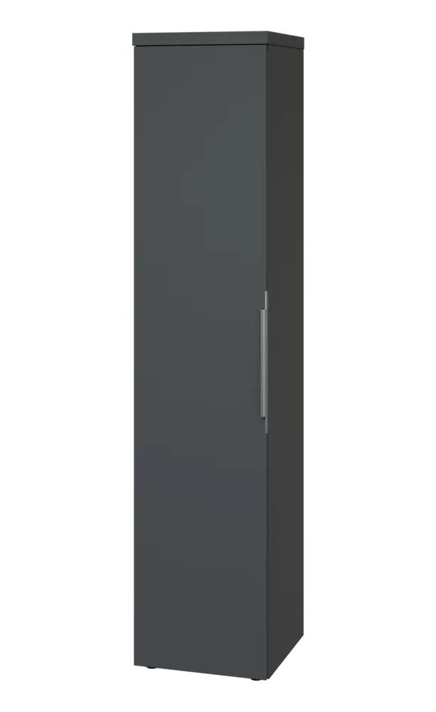 SIN 5 - 4D kancelářská skříň, 1-dveřová, levá, 1820x400x400, antracit